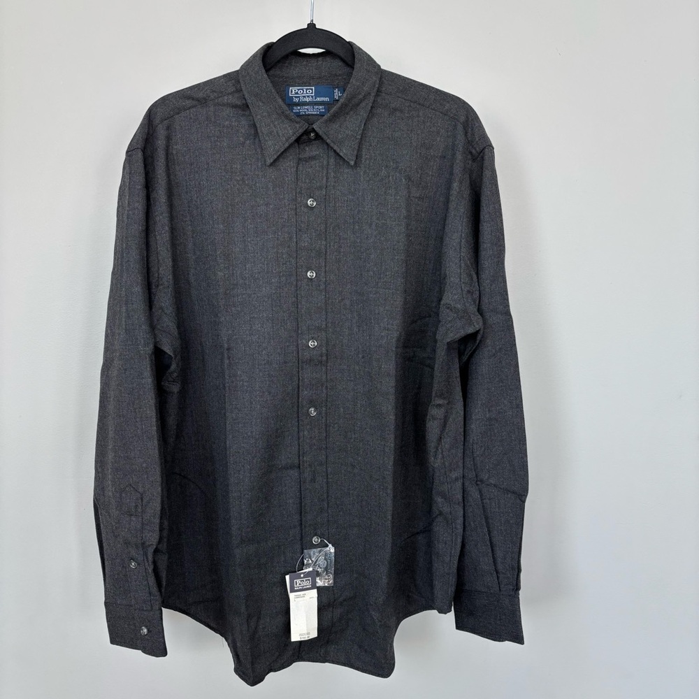 Polo by Ralph Lauren Slim Lowell Sport‎ Long Sleeve Button Down Shirt Size L NWT